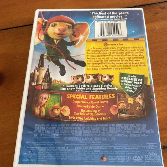 The Tale of Despereaux (2009) [DVD] universal - Picture 2 of 4